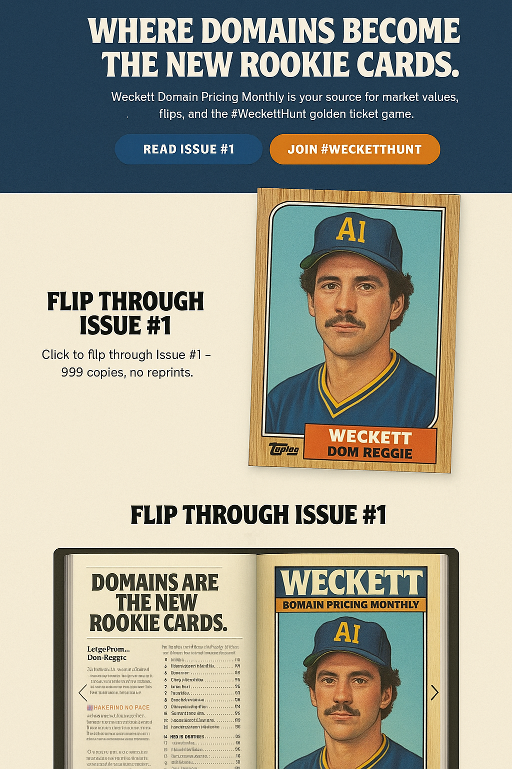 WebCard · Rookie Lineup